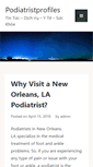 Mobile Screenshot of podiatristprofiles.com